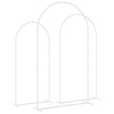 Łuk Ślubny 3 pcs Biały Stal