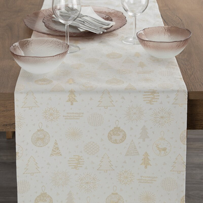 Obrus Flash kremowy 40x140