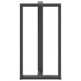 Nogi do stołu barowego w kształcie litery T 2 szt. Antracyt 60x35x(110-111) cm Stal