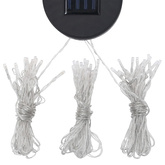 Altana z zasłonami i sznurem lampek LED, 3x3 m, antracytowa