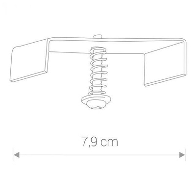 Blaszka montażowa Podtynkowa 3-fazowy 8306 - aluminium