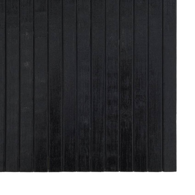 vidaXL Dywan prostokątny, czarny, 60x300 cm, bambusowy