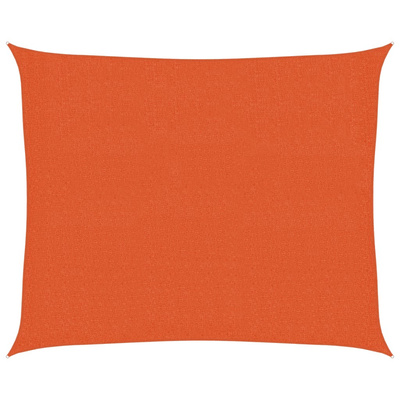 Żagiel przeciwsłoneczny, 160 g/m?, pomarańczowy, 2,5x3 m, HDPE