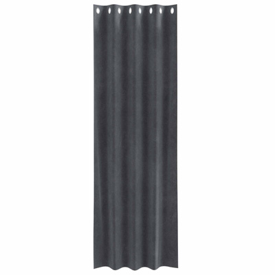 Zasłony zaciemniające 2 pcs Jasnoszary 140 x 260 cm Aksamit
