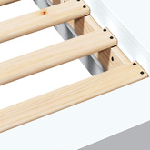Rama łóżka podłogowego Biały 80 x 210 cm Drewno inżynieryjne