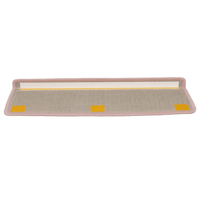 Maty na schody 15 szt. 65x21x4 cm Jasnoróżowe, prostokątne krawędzie