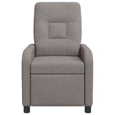 Fotel recliner Ciemnoszary tkanina