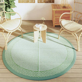 vidaXL Dywan na zewnątrz, zielony, Ø160 cm, PP