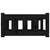 vidaXL Legowisko dla psa, czarne, 75,5x55,5x28 cm, lite drewno sosnowe
