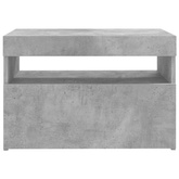 vidaXL Szafka pod TV z oświetleniem LED, szarość betonu, 60x35x40 cm