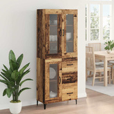 Highboard Stare drewno 69,5 x 34 x 180 cm Drewno inżynieryjne