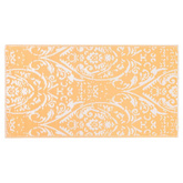 vidaXL Dywan na zewnątrz, pomarańczowo-biały, 80x150 cm, PP