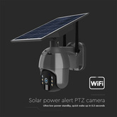 1080P Kamera zewnętrzna WiFi SMART z panelem solarnym / Sensor / IP65 / Czarna