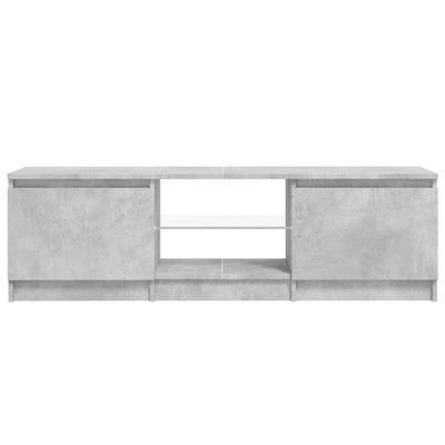 vidaXL Szafka pod TV, z oświetleniem LED, szara, 120 x 30 x 35,5 cm