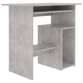 vidaXL Biurko, betonowa szarość, 80x45x74 cm, materiał drewnopochodny