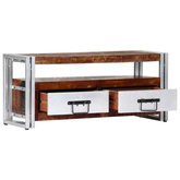 vidaXL Szafka pod TV, 90 x 30 x 40 cm, lite drewno z odzysku