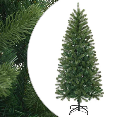 Sztuczna choinka z podstawą Zielony 150 cm PVC, PE i stal
