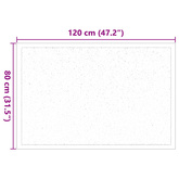 Dywanik drzwiowy Beżowy 60 x 40 x 1.2 cm Tkanina Teddy