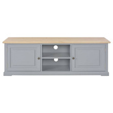 vidaXL Szafka pod TV, szara, 120 x 30 x 40 cm, drewniana