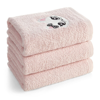 Ręcznik Kaptur różowy 100x100