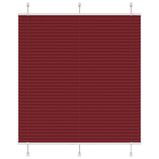 Roleta plisowana Bordowy Czerwony 120x100 cm Szerokość tkaniny