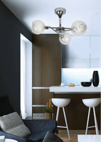 Lampa wisząca bezbarwna z koszyczkiem chrom Ozzo 33-72214