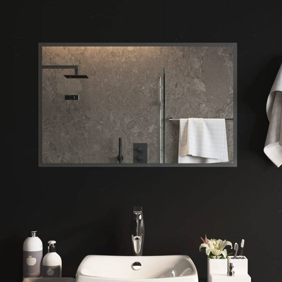 vidaXL Lustro łazienkowe z LED, 50x80 cm