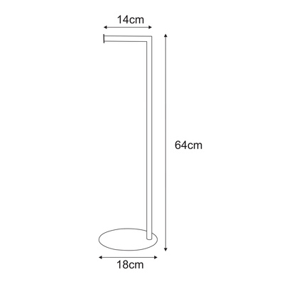Stojak na papier toaletowy, metal KS-56 PAPER STAND - KAJA HOME