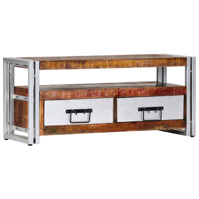 vidaXL Szafka pod TV, 90 x 30 x 40 cm, lite drewno z odzysku