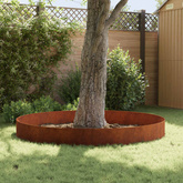 Krawężnik do trawnika 10 szt. 100 x 22 cm Stal Rdzawy