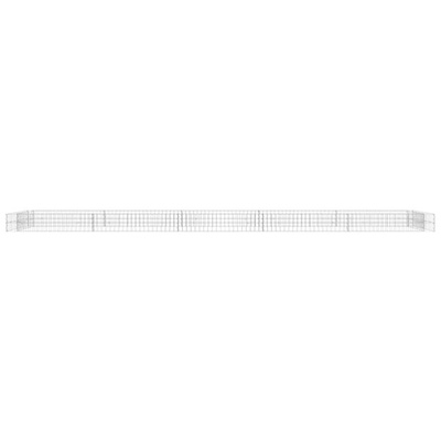 vidaXL Podwyższona donica gabionowa, galwanizowana stal, 500x100x20 cm