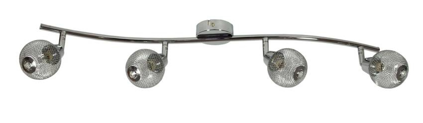 Lampa sufitowa NOVEL listwa regulowana 4-punktowa do korytarza metalowa