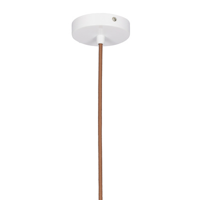 Lampa sufitowa wisząca 1X60W E27 ażurowy biały BENE 31-70593