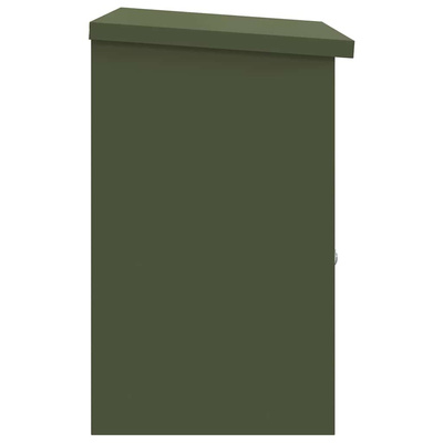 Skrzynka na przesyłki Z blokadą oliwkowy 47.5 x 38 x 59 cm Stal