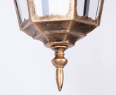 Lampa ogrodowa wisząca K-5006H CZARNY/ZŁOTY z serii LOZANA