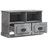 vidaXL Szafka pod TV, szary beton, 80x35x50cm, materiał drewnopochodny