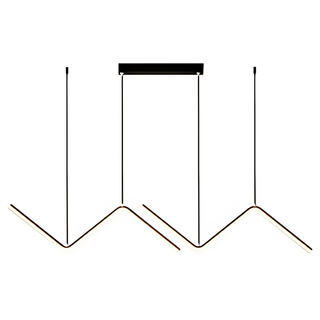 Lampa wisząca Abigali MontBlanc 26W liniowa 90cm nowoczesna czarny