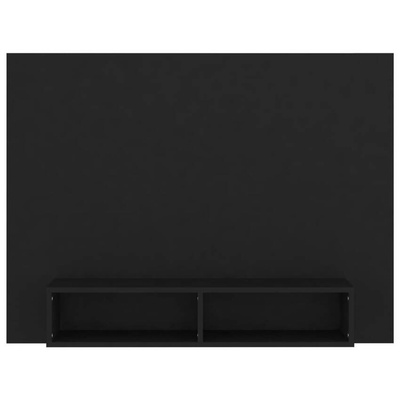 vidaXL Wisząca szafka pod TV, czarna, 120x23,5x90 cm
