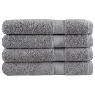 Ręczniki premium, SOLUND, 4 szt., szare, 100x200 cm, 600 g/m?