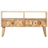vidaXL Szafka pod TV, 90x30x50 cm, lite drewno mango
