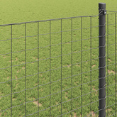 Ogrodzenie Euro 1 x 10 m Żelazo pokryte PVC Szary