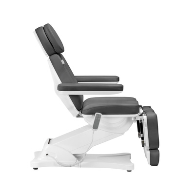 Elektryczny fotel kosmetyczny SILLON CLASSIC 2 silniki pedi szary 148289