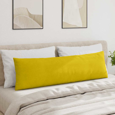 Poduszki na sofę 2 pcs Żółty 145 x 40 cm Tkanina sztruksowa