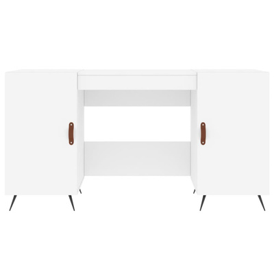 vidaXL Biurko, białe, 140x50x75 cm, materiał drewnopochodny wariant 5