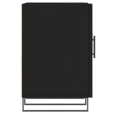 vidaXL Szafka pod TV, czarna, 150x30x50 cm, materiał drewnopochodny