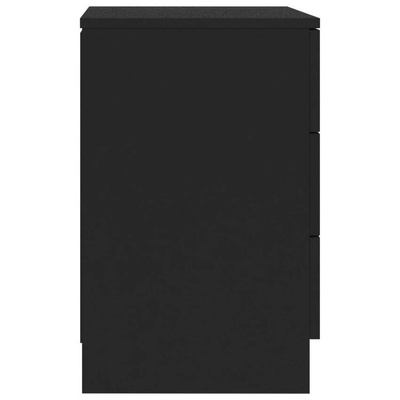 vidaXL Szafki nocne 2 szt., czarne 38x35x56 cm materiał drewnopochodny