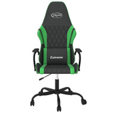 vidaXL Fotel gamingowy, czarno-zielony, sztuczna skóra wariant 5
