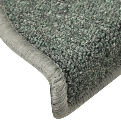 Maty na schody 15 szt. 56x17x3 cm Ciemnozielone półokrągłe