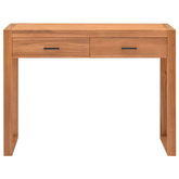 vidaXL Biurko z 2 szufladami, 100x40x75 cm, drewno tekowe model standard