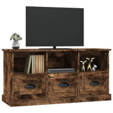 vidaXL Szafka pod TV, przydymiony dąb, 100x35x50 cm